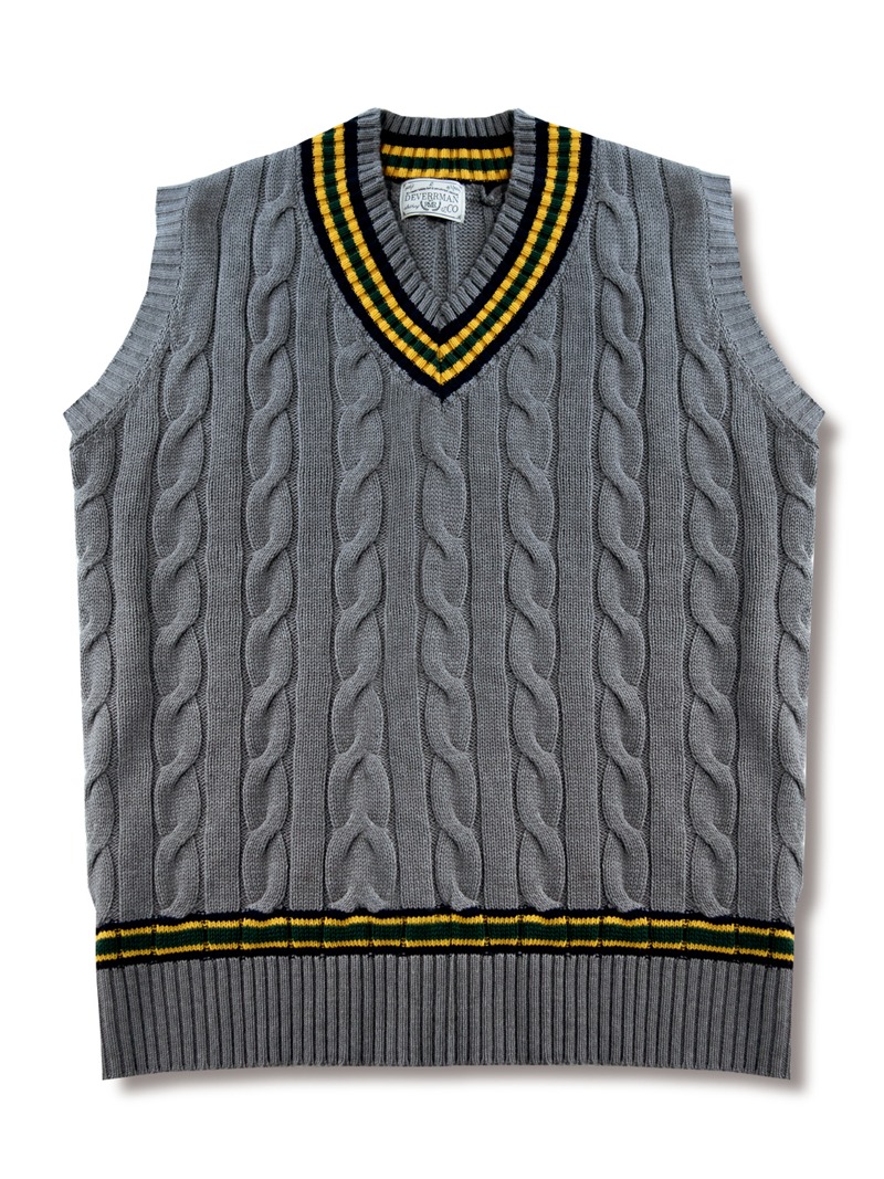 cricket knit vest (grey)