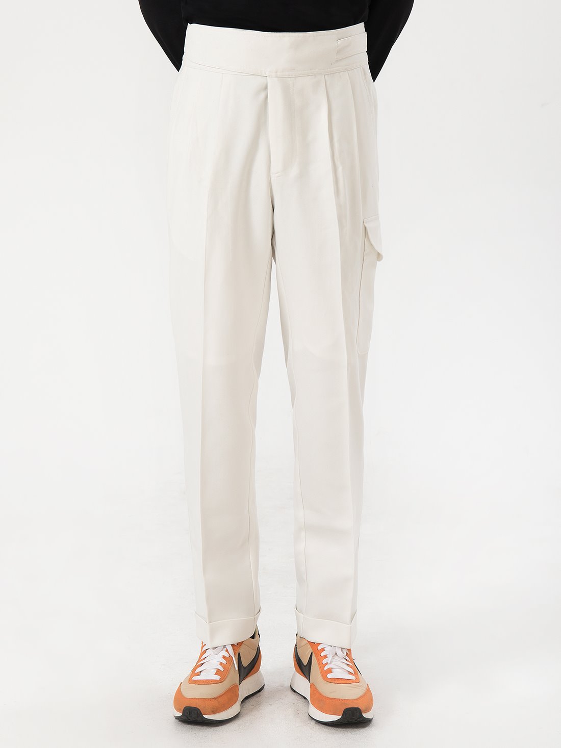 cargo gurkha pants (WHITE)