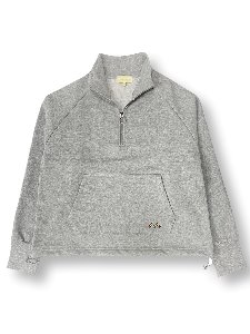 half zip-up sweatshirt (gray)