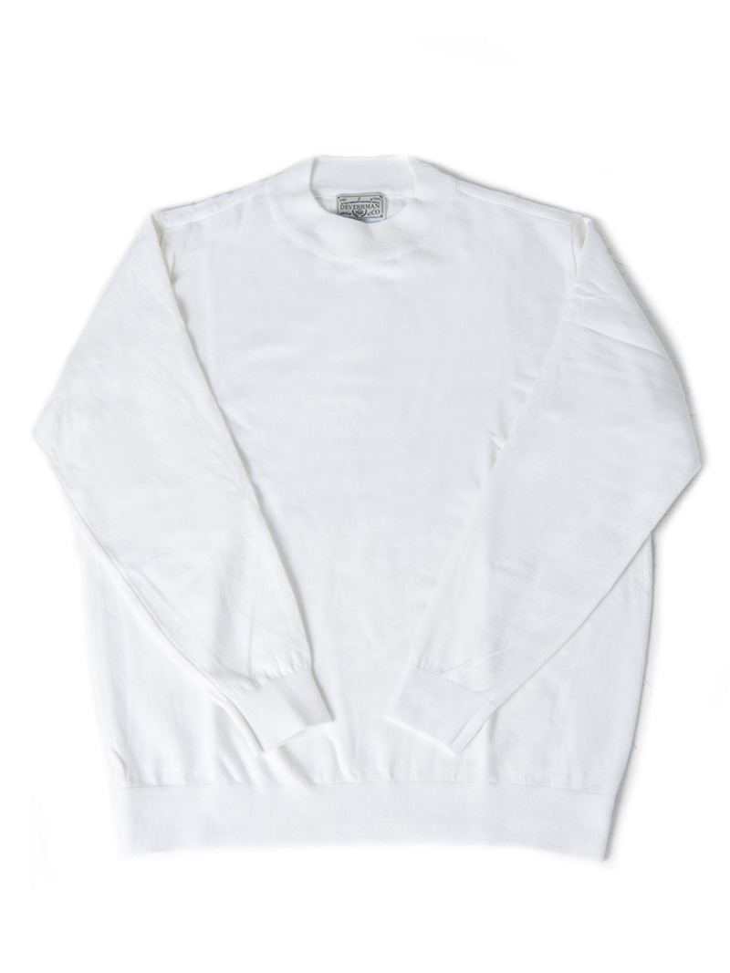 soft touch solid mockneck (white)