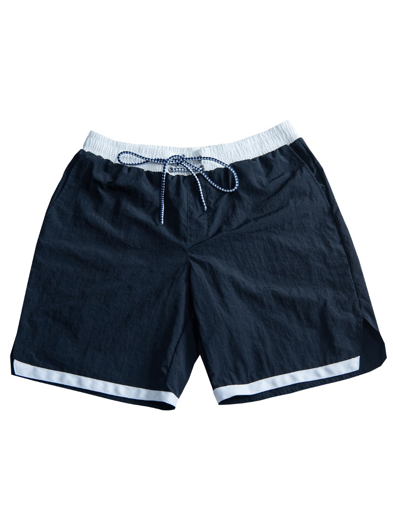 nylon summer swim pants (navy)